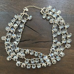 Elegant Silver Beaded Necklace
